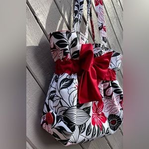 Beautiful, handmade,floral pattern, purse/tote bag, a one-of-a-kind hand bag